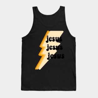 Jesus Jesus Jesus- Yellow Tank Top